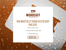 Tablet Screenshot of monocacybrewing.com